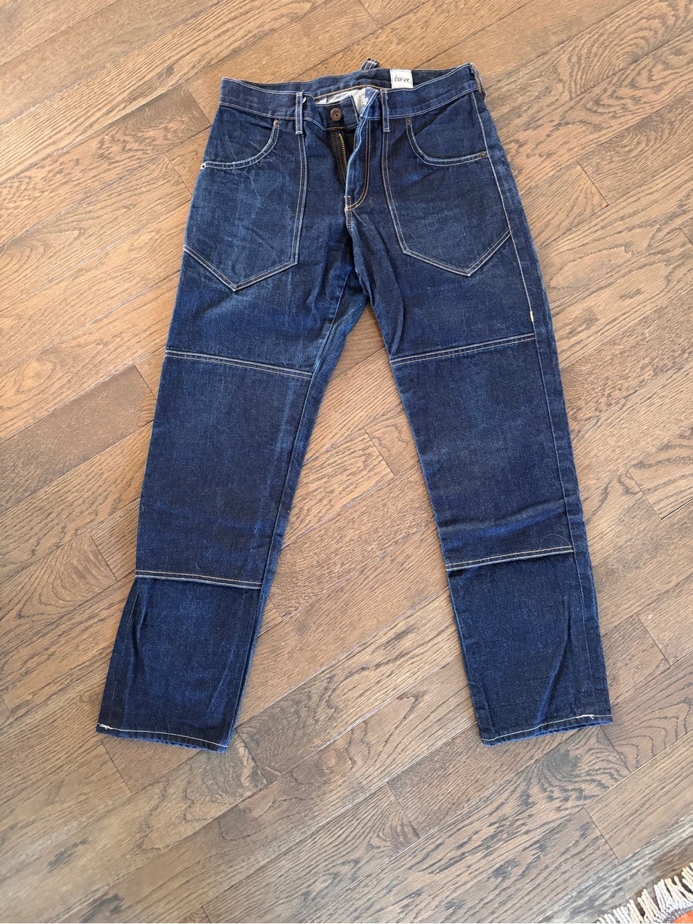 Gamine Dark Blue Raw Denim Jeans